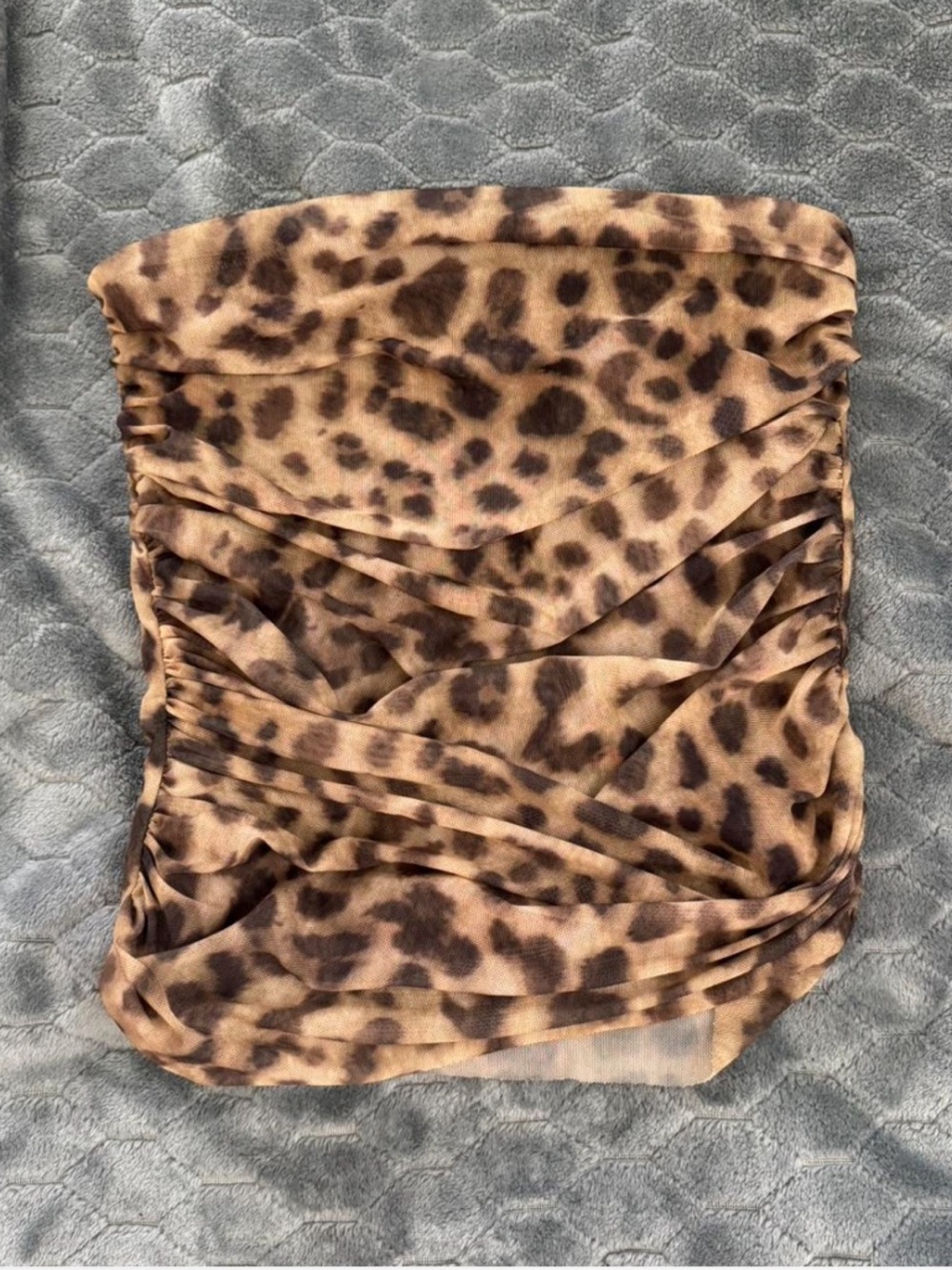 Leopard print tube top Size s